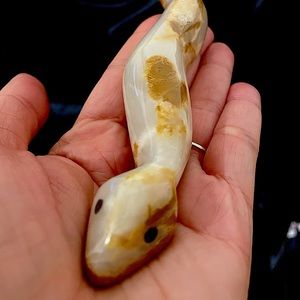 Handmade stone snake